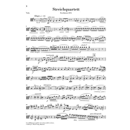 Verdi, Giuseppe Fortunino Francesco - String Quartet e minor 