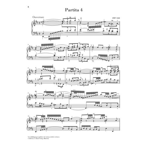 Bach, J.S - Partita 4 in D major BWV 828 