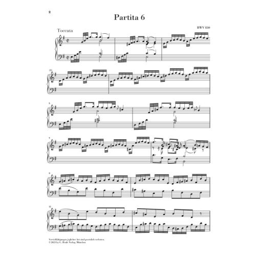 Bach, J.S - Partita 6 in e minor BWV 830 