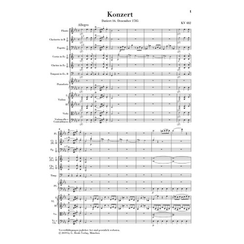 Mozart, Wolfgang Amadeus - Piano Concerto E flat major K. 482 