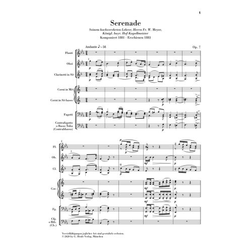 Strauss, Richard - Wind Serenade in E flat major op.7 op. 7 