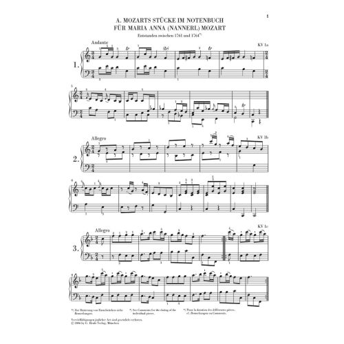 Mozart, Wolfgang Amadeus - Piano Pieces 