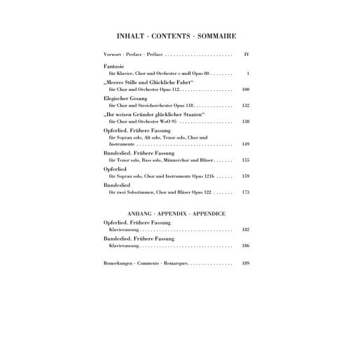Beethoven, Ludwig van - Chorus Fantasy c minor and other works 