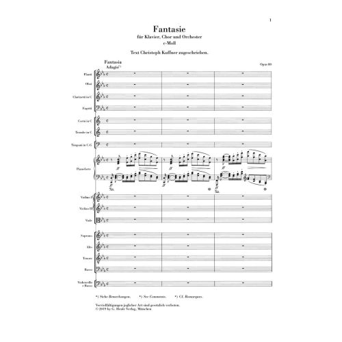 Beethoven, Ludwig van - Chorus Fantasy c minor and other works 