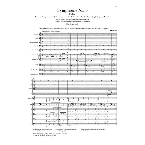 Beethoven, Ludwig van - Symphony no. 6 op. 68 