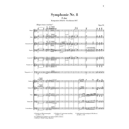 Beethoven, Ludwig van - Symphony No. 8 F major op. 93 op. 93 