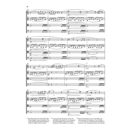 Schubert, Franz - String Quartet op. 29 D 804 