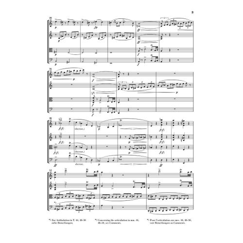 Schubert, Franz - String Quartet op. 29 D 804 
