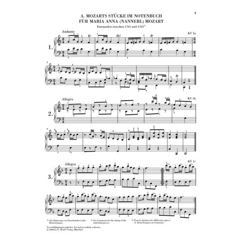 Mozart, Wolfgang Amadeus - Piano Pieces 