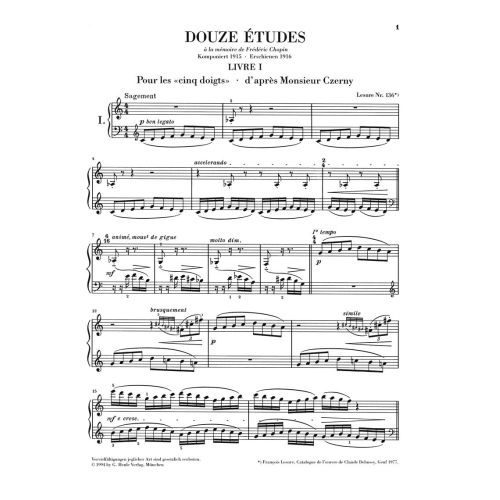 Debussy, Claude - Douze Etudes 