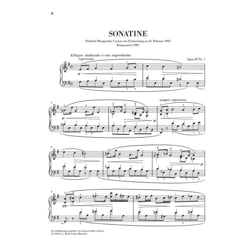 Reger, Max - Sonatinas op. 89 