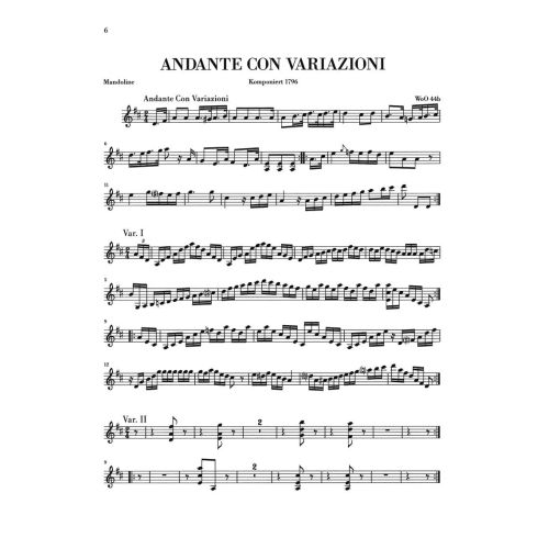 Beethoven, Ludwig van - Works for Mandolin and Piano 
