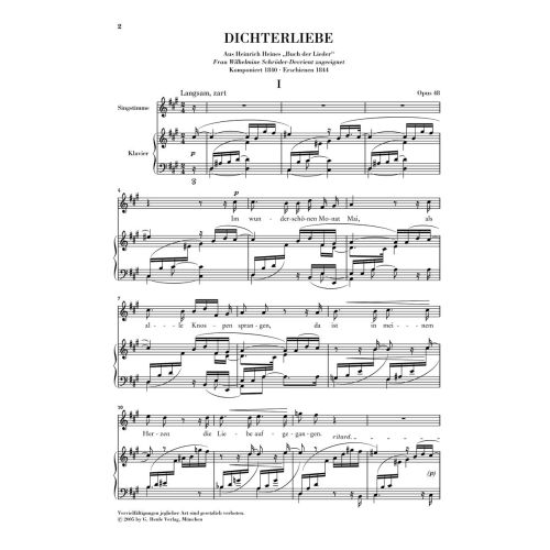 Schumann, Robert - Poets Love op. 48 