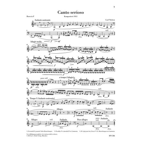 Nielsen, Carl - Canto serioso 