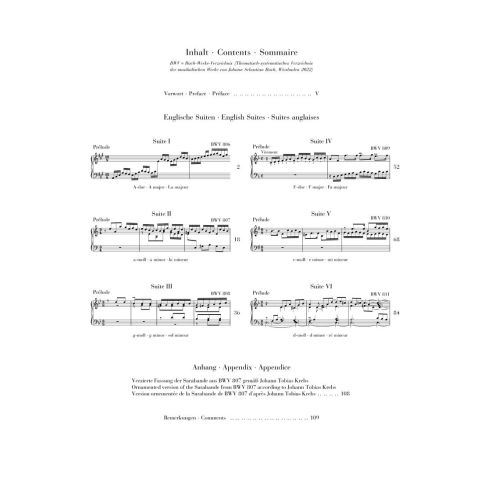 Bach, J.S - English Suites BWV 806-811 