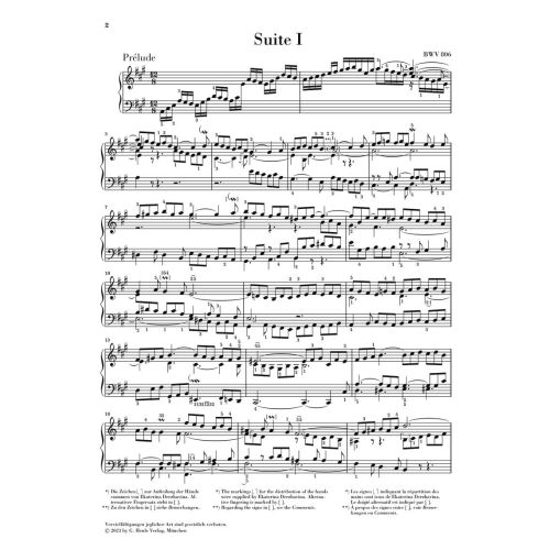 Bach, J.S - English Suites BWV 806-811 