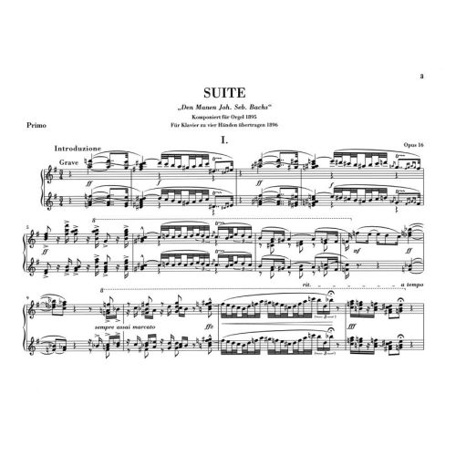 Reger, Max - Suite e minor for Organ op. 16 