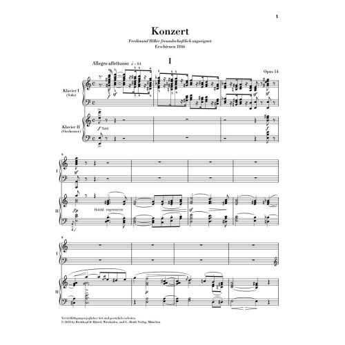 Schumann, Robert - Piano concerto Op. 54 