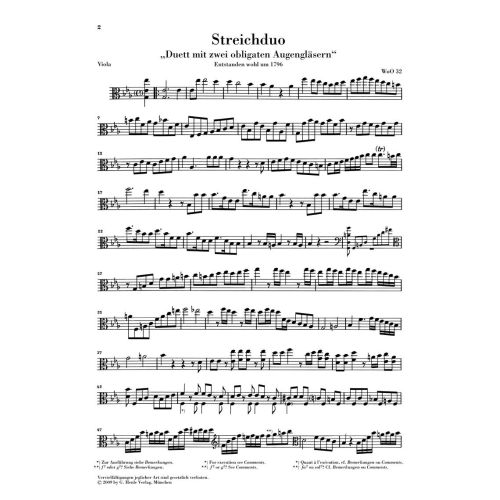 Beethoven, Ludwig van - Duet with two obligato Eyeglasses WoO 32 
