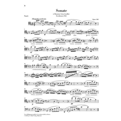 Saint-Saëns, Camille - Bassoon Sonata op. 168 