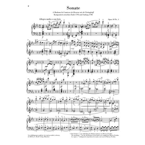 Beethoven, Ludwig van - Piano Sonata No. 5 c minor op.10/1