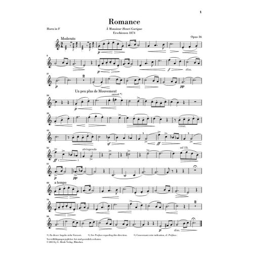 Saint-Saëns, Camille - Romances for Horn and Piano 