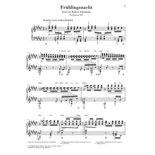 Schumann / Liszt - Spring night from Song Cycle op. 39