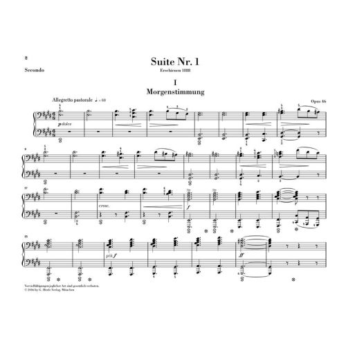 Grieg, Edvard - Peer Gynt Suites - Version for Piano four-Hands op. 46. op. 55 