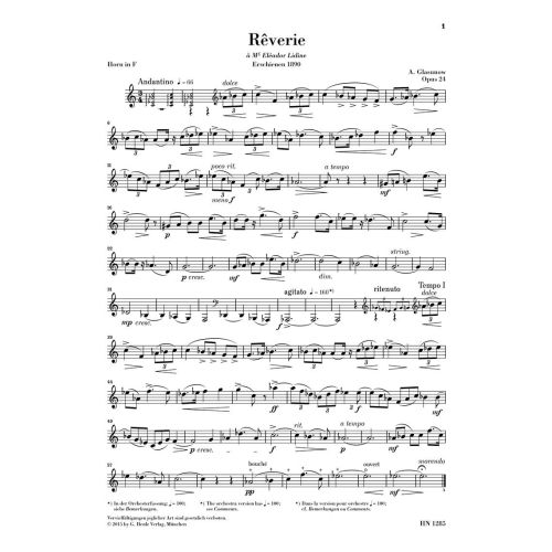 Glazunov, Alexander - Rêverie op. 24 