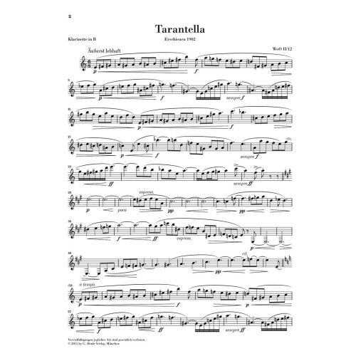 Reger, Max - Tarantella and Album leaf 