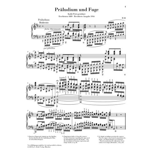 Bach, J.S - Prelude and Fugue in D major 