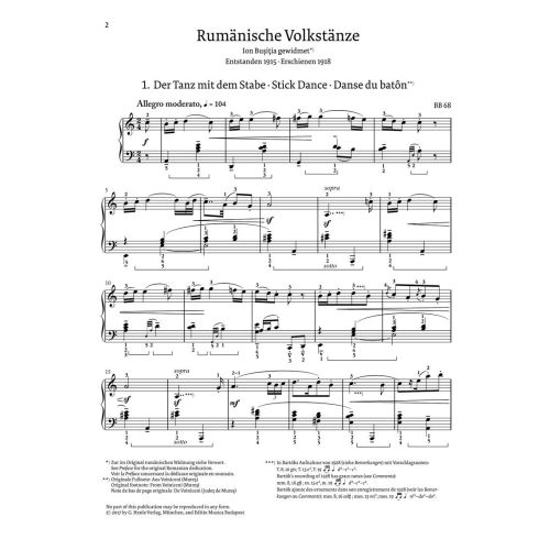 Bartók, Béla - Romanian Folk Dances 