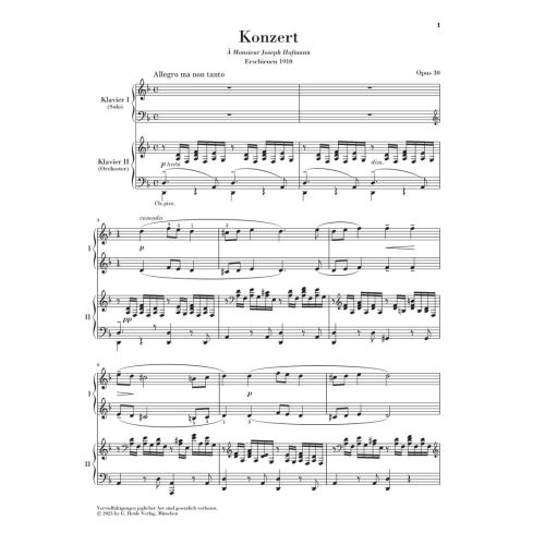 Rachmaninoff, Sergei Wassiljewitsch - Piano Concerto no. 3 op. 30 