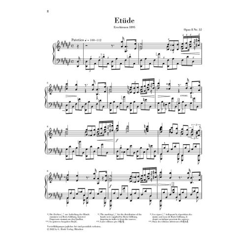 Scriabin, Alexander Nikolayevich - Etude d sharp minor op. 8, Nr. 12 