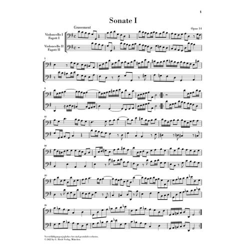 Boismortier, Joseph Bodin de - Six Sonatas op. 14 op. 14 