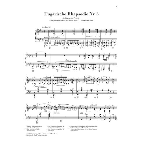 Liszt, Franz - Hungarian Rhapsody no. 3 