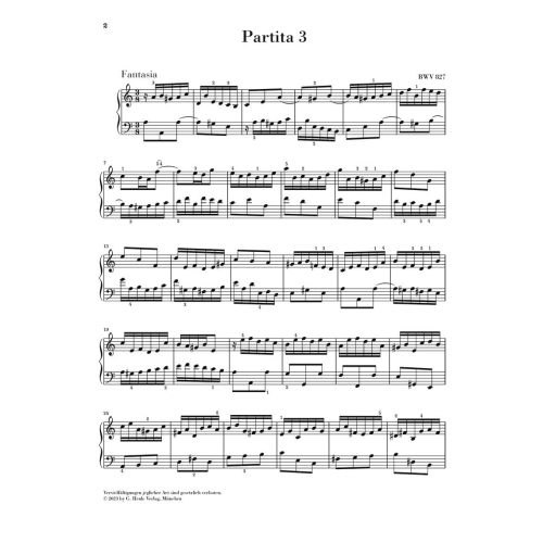 Bach, J.S - Partita 3 in a minor BWV 827 