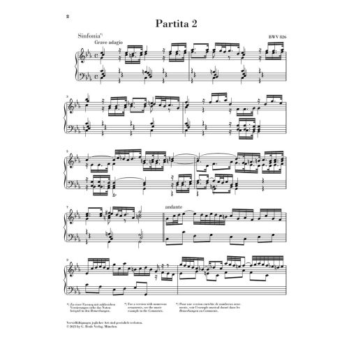 Bach, J.S - Partita 2 in c minor BWV 826 