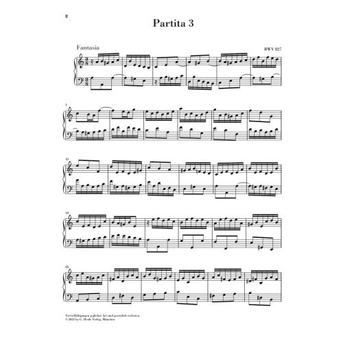 Bach, J.S - Partita 3 in a minor BWV 827 
