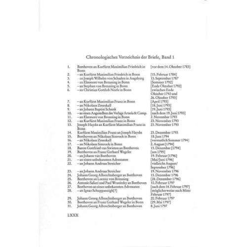 Beethoven, Ludwig van - Briefwechsel Gesamtausgabe Band 1