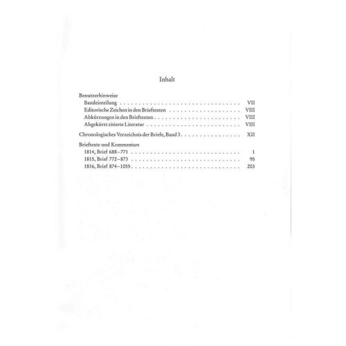 Beethoven, Ludwig van - Briefwechsel Gesamtausgabe Band 3