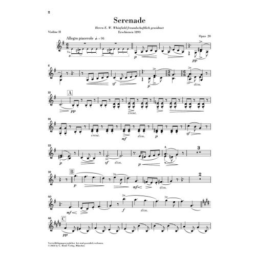 Elgar, Edward - Serenade in e minor op. 20 op. 20 