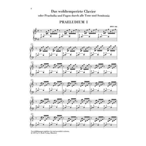 Bach, J.S - Well-Tempered Clavier 