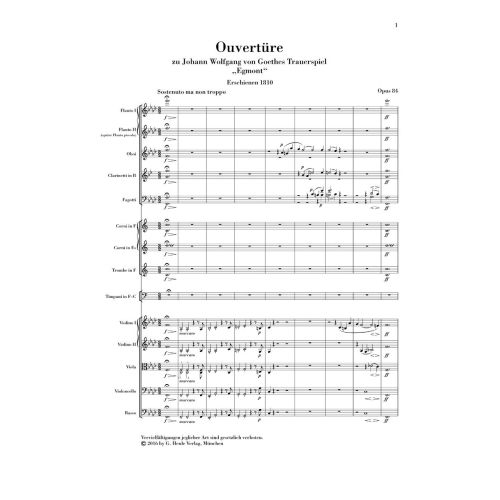 Beethoven, Ludwig van - "Egmont" Overture op. 84 