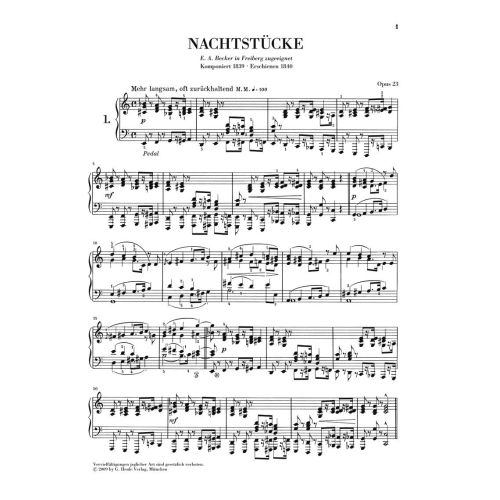 Schumann, Robert - Night Pieces op. 23 