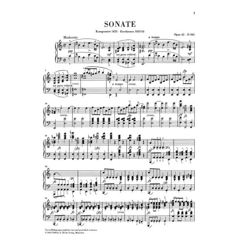 Schubert, Franz - Piano Sonata a minor op. 42 D 845 