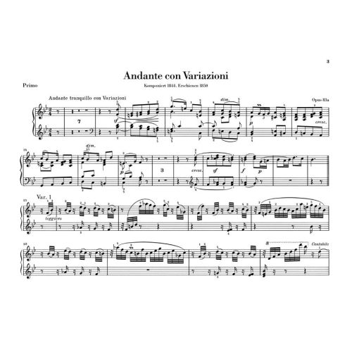 Mendelssohn Bartholdy, Felix - Works for Piano four-hands 