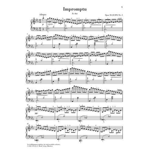 Schubert, Franz - Impromptu E flat major op. 90/2 D 899 