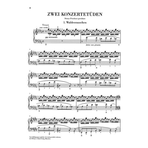 Liszt, Franz - Two Concert Studies 