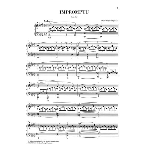Schubert, Franz - Impromptu G flat major op. 90/3 D 899 